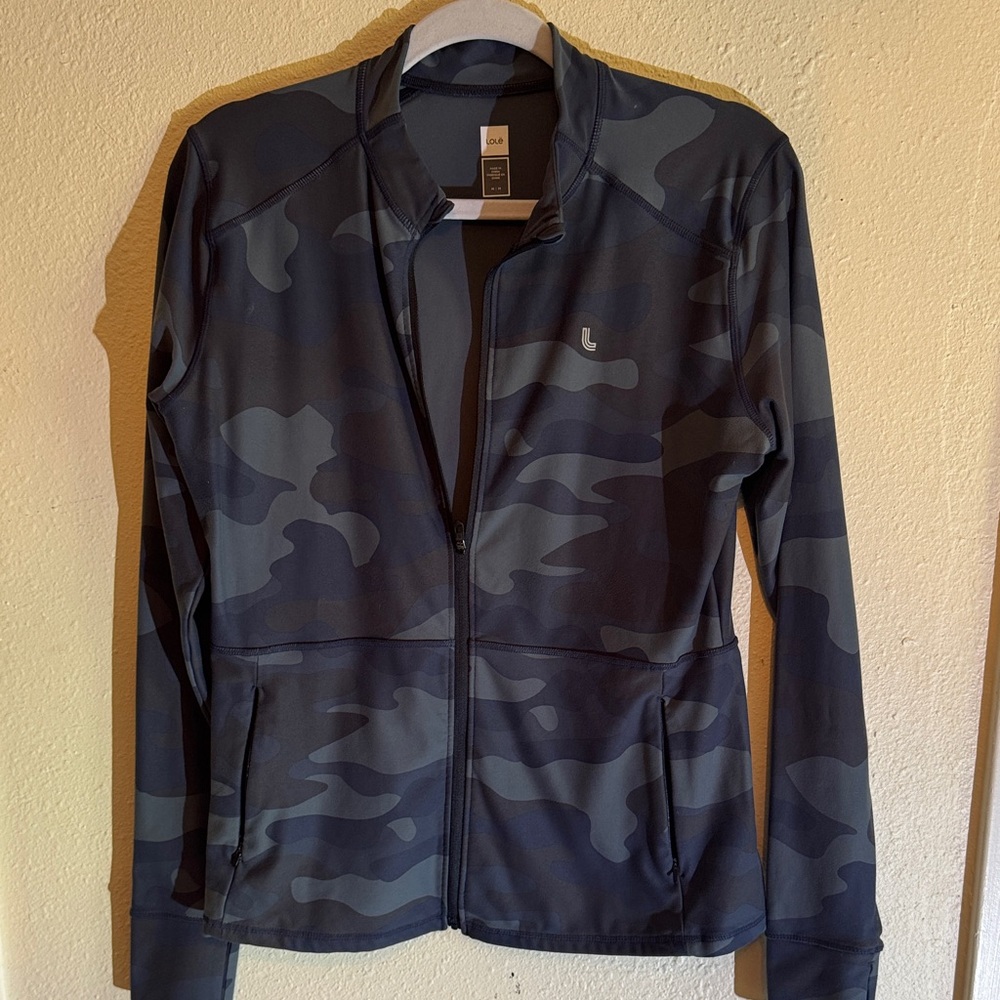 Lole Women's Camouflage Sweater - Black and Gray